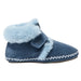 LL Bean Toddler's Wicked Good Slippers in mariner blue, side view