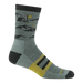 Darn Tough Men's Hike Hike Hut Micro Crew Midweight Hiking Socks in seafoam, side view