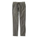 LL Bean Women's Stretch Ripstop Pull-On Pants dark taupe flat front