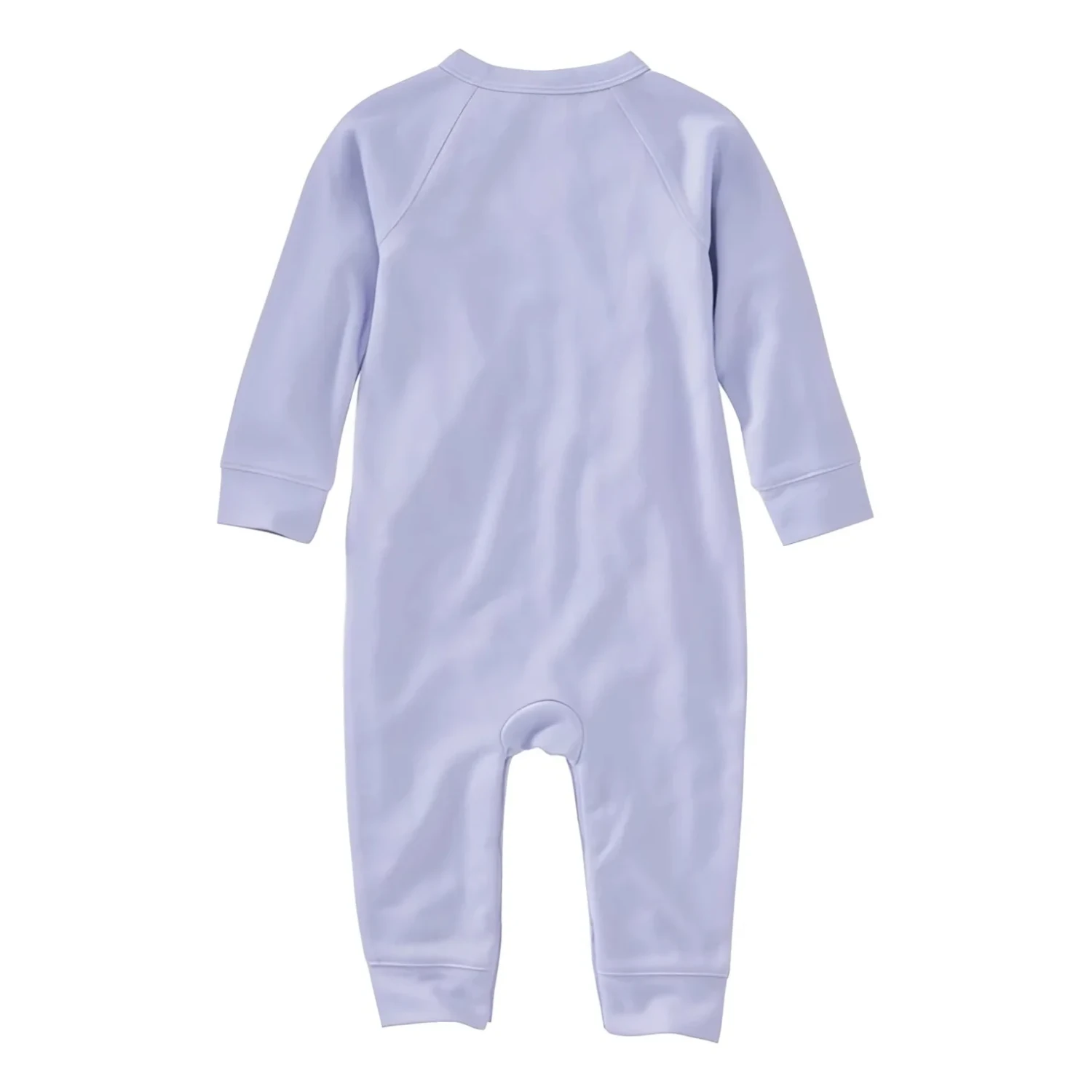 L.L.Bean Baby Wicked Warm Onesie in light periwinkle, back  view