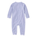 L.L.Bean Baby Wicked Warm Onesie in light periwinkle, back  view