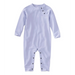 L.L.Bean Baby Wicked Warm Onesie in light periwinkle, front view