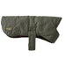L.L. Bean Reversible Field Coat for Dogs in olive, side view