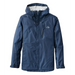 L.L. Bean Men's Trail Model Rain Jacket in nautical navy front view