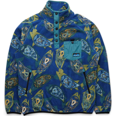 KAVU Men's Teannaway Fleece in summer fish, front view