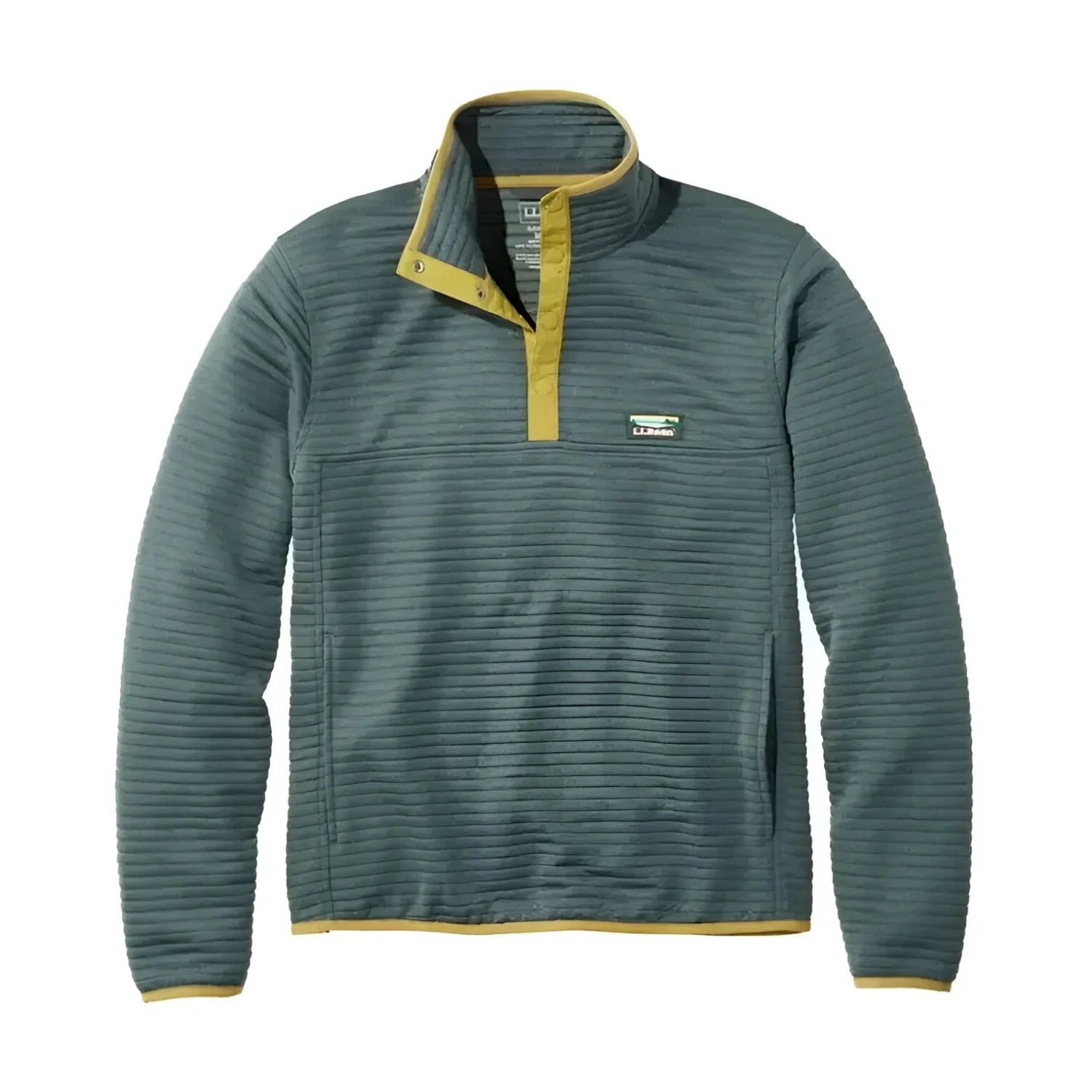 L.L. Bean Men's Airlight Knit Pullover in rangely blue, front view