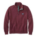 L.L. Bean Men's Quilted Mockneck Sweatshirt in deep wine, flat front