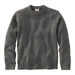 L.L. Bean Men's Bean's Classic Ragg Wool Crewneck Sweater in charcoal, flat front view