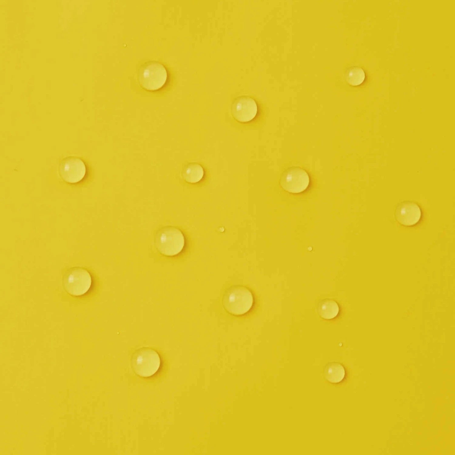 Reima Kid's Lampi Rubber Rain Jacket in yellow, waterproof detail view