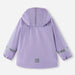 Reima Kid's Lampi Rubber Rain Jacket in booming lilac, back view