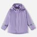 Reima Kid's Lampi Rubber Rain Jacket in booming lilac, front view