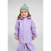 Reima Kid's Lampi Rubber Rain Jacket in booming lilac, model front view