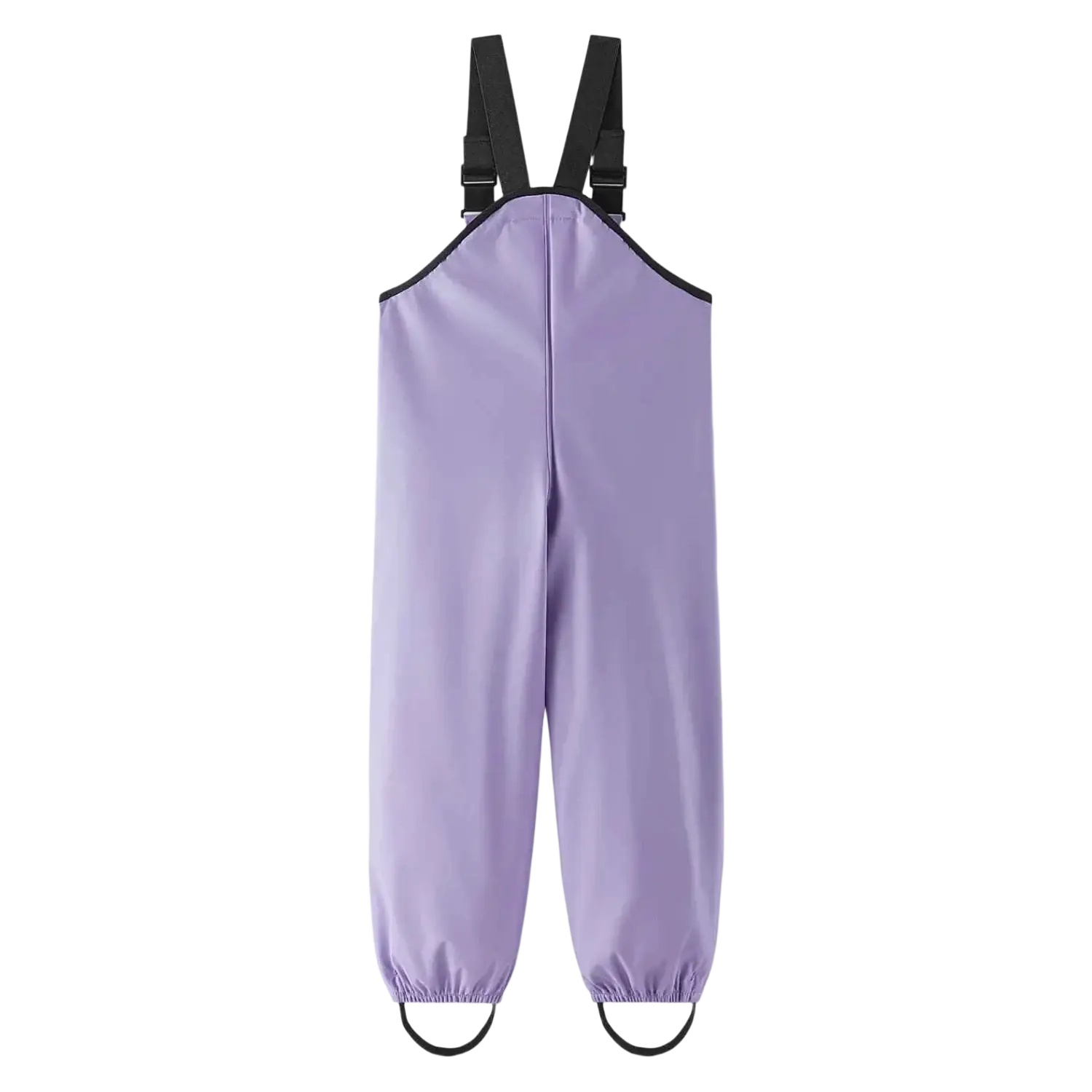 Reima Toddler's Lammikko Rubber Rain Pants in blooming lilac, back view