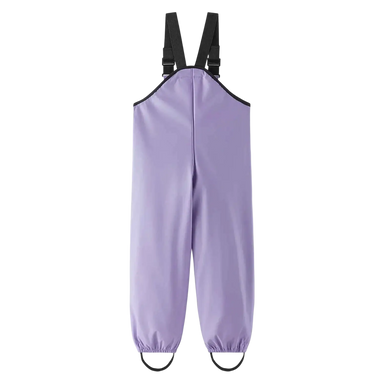 Reima Toddler's Lammikko Rubber Rain Pants in blooming lilac, back view