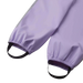 Reima Toddler's Lammikko Rubber Rain Pants in blooming lilac, bootstraps view