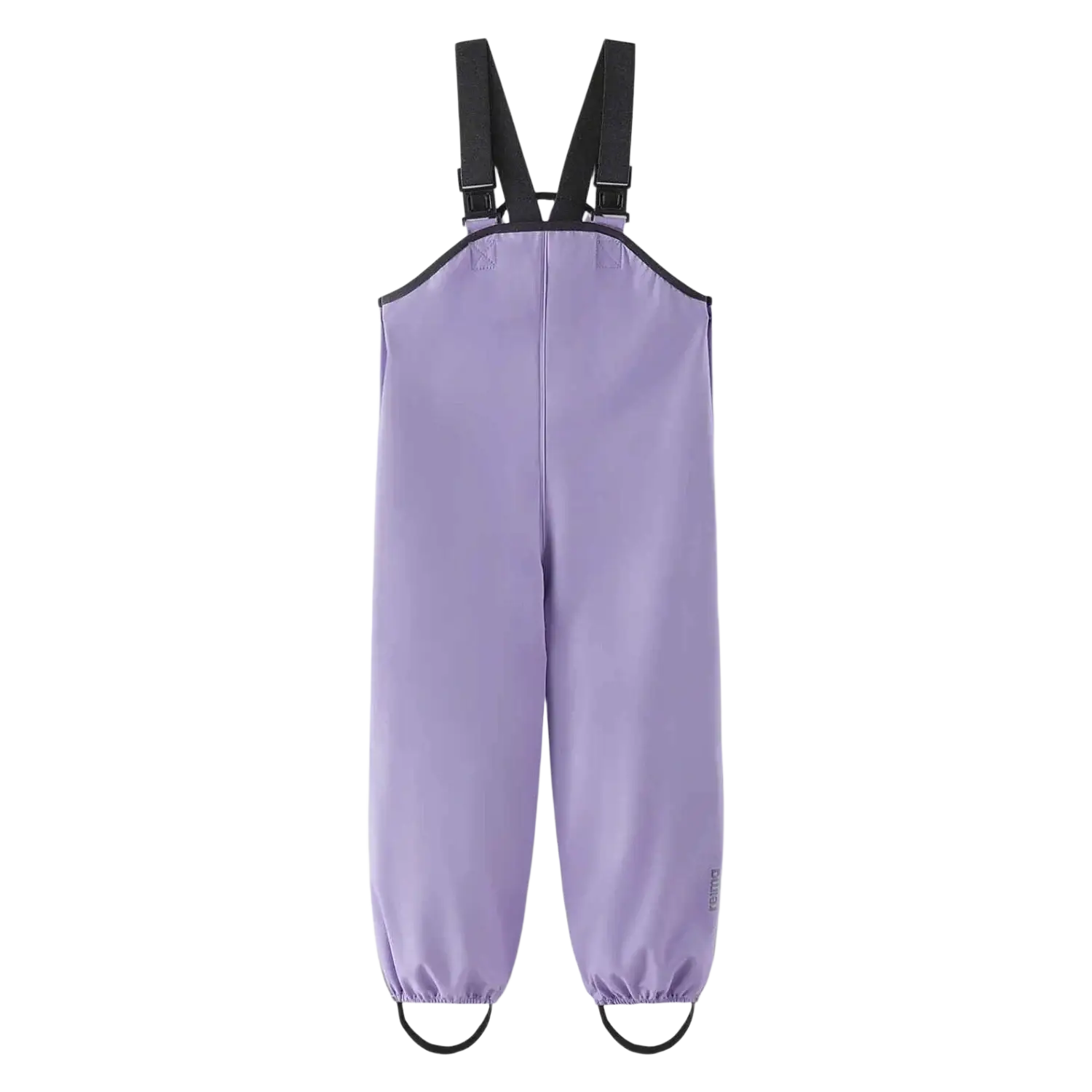 Reima Toddler's Lammikko Rubber Rain Pants in blooming lilac, front view