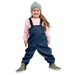Reima Toddler's Lammikko Rubber Rain Pants in navy, model front view