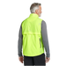 LL Bean Men's Bean Bright Multisport Vest in neon yellow, on model back view