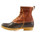 L.L. Bean Men's 8" Flannel-Lined Insulated Bean Boots in tan, bean brown, gun & apple cinnamon, inside view