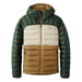 L.L. Bean Men's Bean's Down Hooded Jacket in fatigue green & balsam, flat front