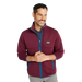 L.L. Bean Men's Airlight Knit Full-Zip in deep rosewood, on model front view