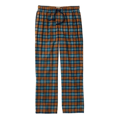 L.L. Bean Men's Wicked Cozy Flannel Sleep Pant in deep bronze plaid, front view