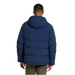 LL Bean Men's Bean's Utility Puffer Jacket in nautical navy, on model back view