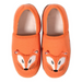 L.L. Bean Kid's Animal Slipper in persimmon orange fox, pair top view