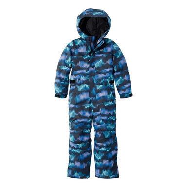 L.L. Bean Kid's Cold Buster Snowsuit in aurora print, front view