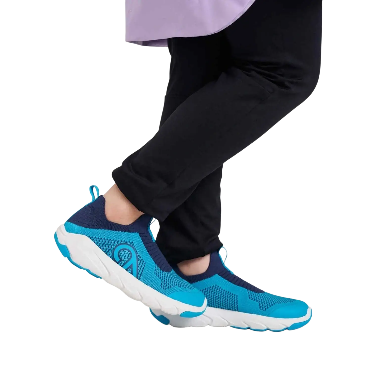 Reima Kid's Sujuva Sneakers in turquoise blue, model view