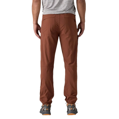 Patagonia Men's Quandary Joggers in dried vanilla, on model back view