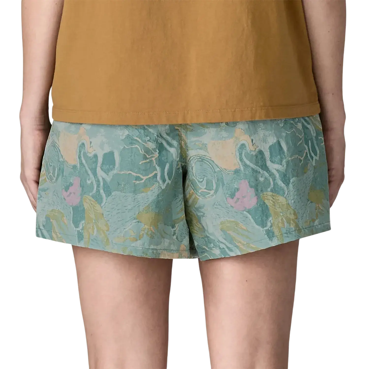 Patagonia Women's Baggies™ Shorts - 5" in moon tripper & virtually blue, on model back view
