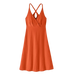 Patagonia Women's Amber Dawn Dress in coal orange, front view