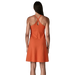 Patagonia Women's Amber Dawn Dress in coal orange, back model view