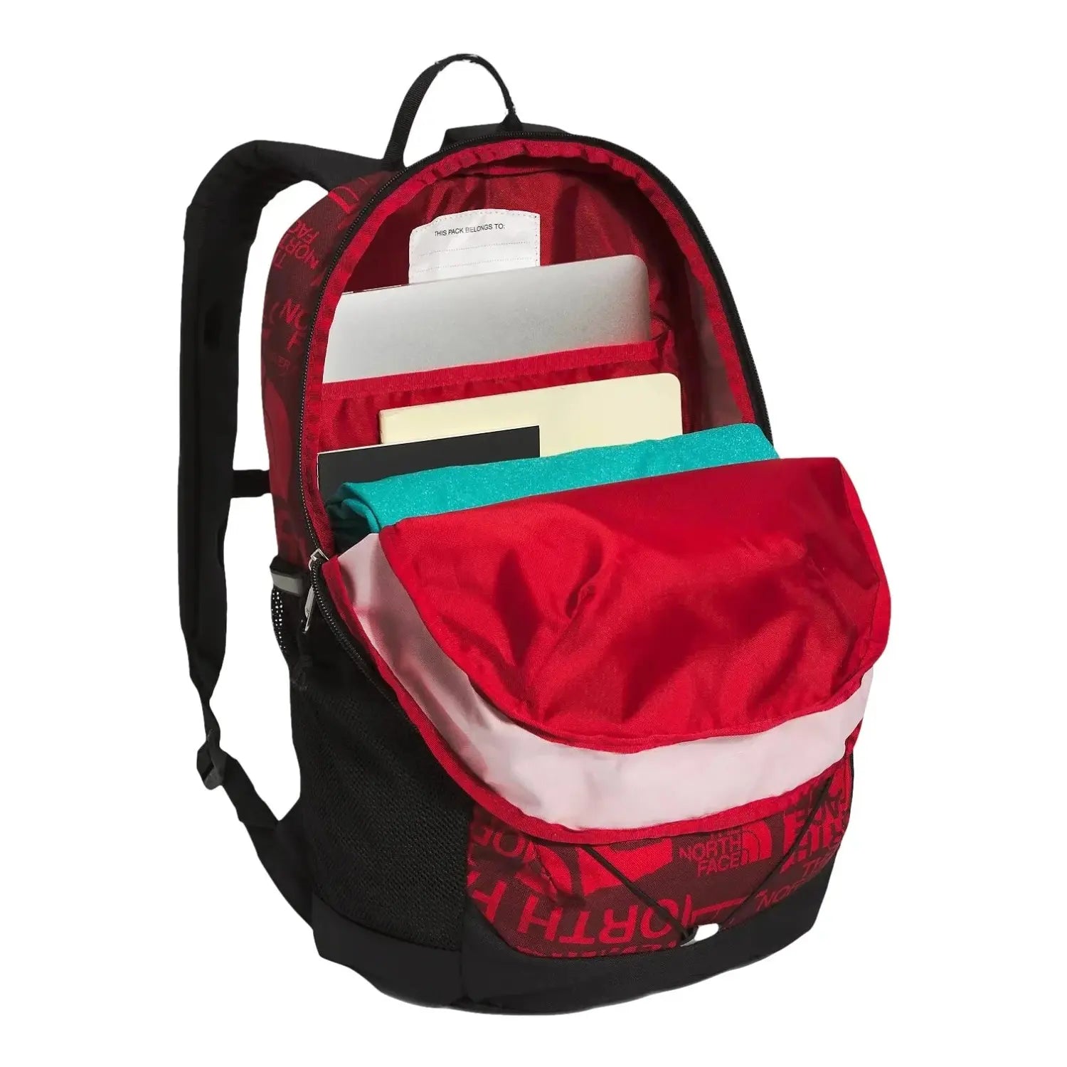 The North Face Youth Court Jester Backpack Red Inside Bag View