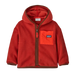 Patagonia Baby Synchilla® Fleece Hoody in amanita red, front view