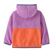 Patagonia Baby Synchilla® Fleece Hoody in brisk purple, back view