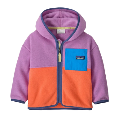 Patagonia Baby Synchilla® Fleece Hoody in brisk purple, front view