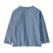 Patagonia Baby Micro D® Fleece Crew in barnacle blue, flat back view
