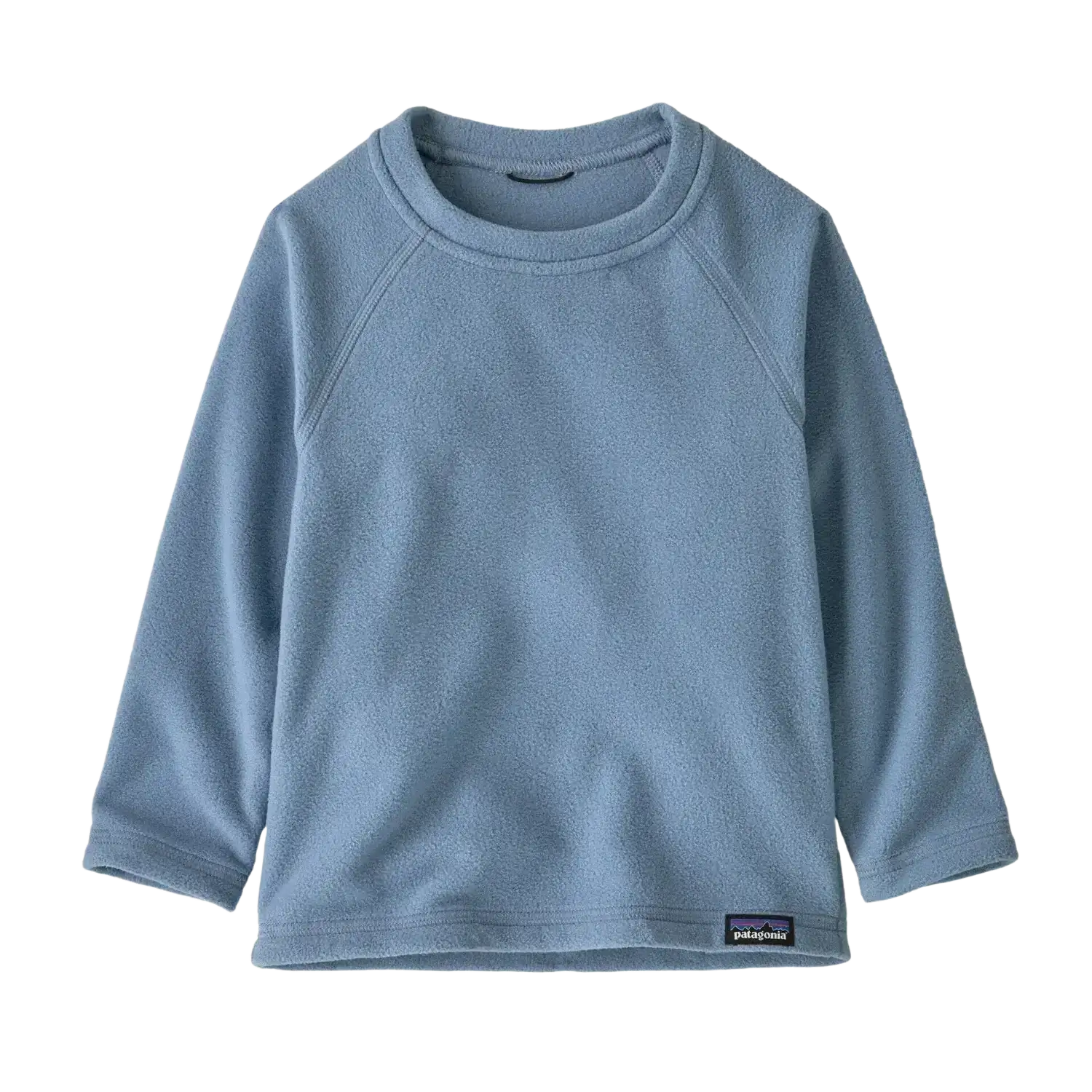 Patagonia Baby Micro D® Fleece Crew in barnacle blue, flat front view