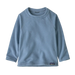 Patagonia Baby Micro D® Fleece Crew in barnacle blue, flat front view