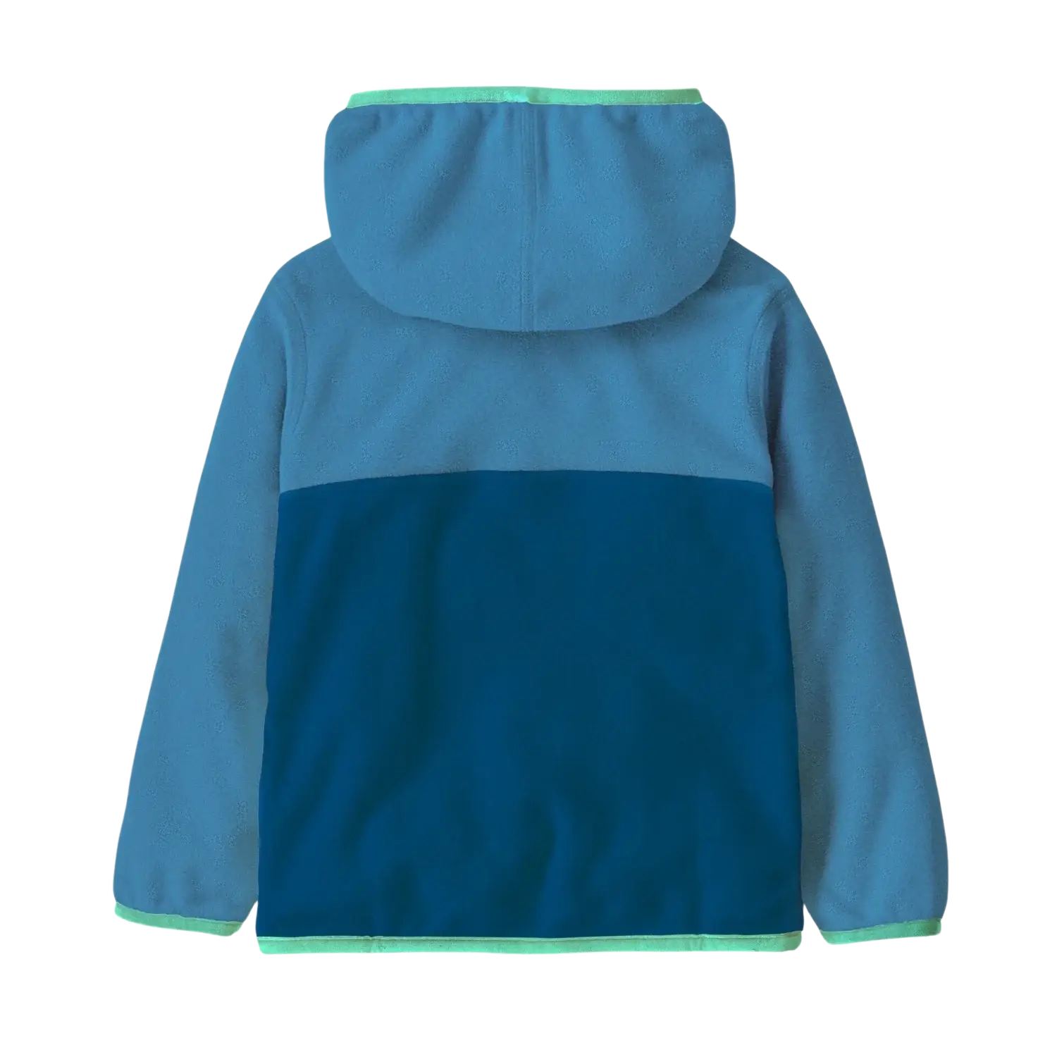 Patagonia Baby Micro D® Snap-T® Fleece Jacket in aquatic blue, back view
