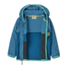 Patagonia Baby Micro D® Snap-T® Fleece Jacket in aquatic blue, front unzipped view