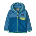 Patagonia Baby Micro D® Snap-T® Fleece Jacket in aquatic blue, front view