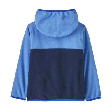 Patagonia Baby Micro D® Snap-T® Fleece Jacket in new navy & abundant blue, flat back