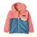 Patagonia Baby Micro D® Snap-T® Fleece Jacket in shore blue, front view