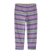 Patagonia Baby Micro D® Fleece Bottoms in diamond stripe & brisk purple, front view