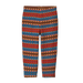 Patagonia Baby Micro D® Fleece Bottoms in diamond stripe & sizzle red, front view