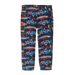 Patagonia Baby Micro D® Fleece Bottoms in salmon energy & new navy, front view