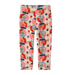 Patagonia Baby Micro D® Fleece Bottoms in stamped floral & natural, front view